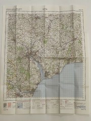 Ordnance Survey, 1 Inch to 1 Mile, Folded Sheet Map no:176, Exeter, 1972