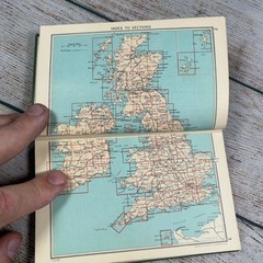 British Isles Pocket Atlas John Bartholomew 1952 Fourteenth Edition Maps Green