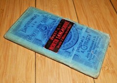BARTHOLOMEW’S REDUCED SURVEY MAP OF NORTH LANARKSHIRE ON CLOTH 1940’s RARE E386