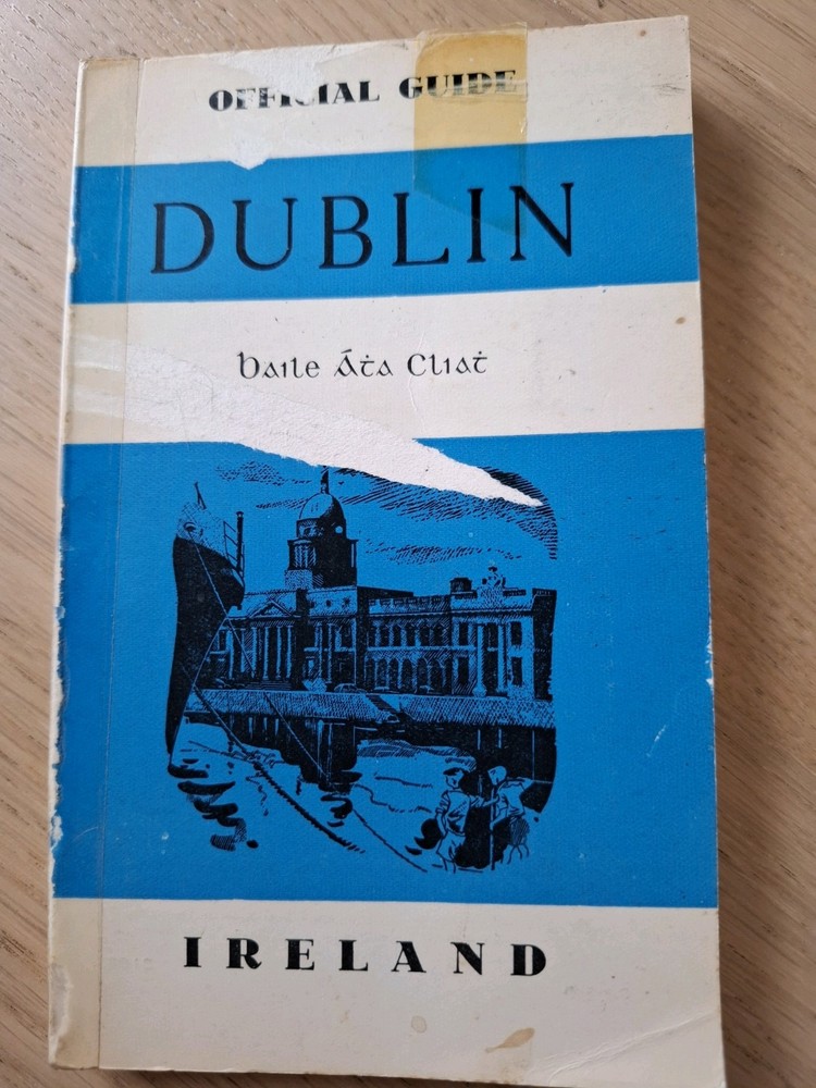 Vintage Mid 20th Century Official Dublin Tourist Guide With Map –