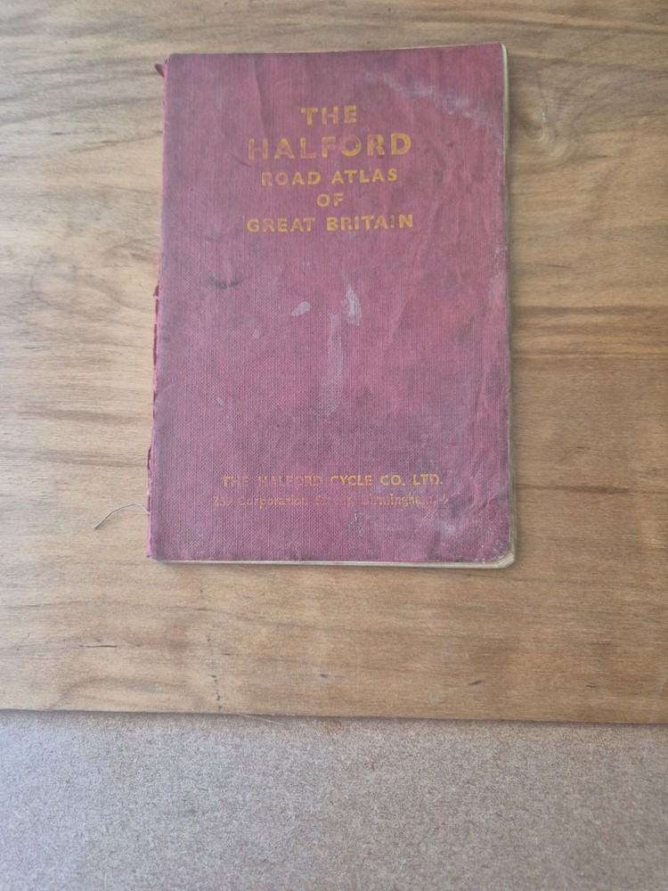 Vintage 1951 Halford Road Atlas of Great Britain