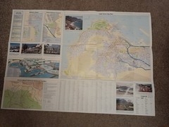 CAPE TOWN GLOBETROTTER TRAVEL MAP& CAPE TOWN LONELY PLANET GUIDE