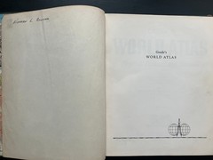 Goode’s World Atlas, 9th Edition, 1953 Hardcover