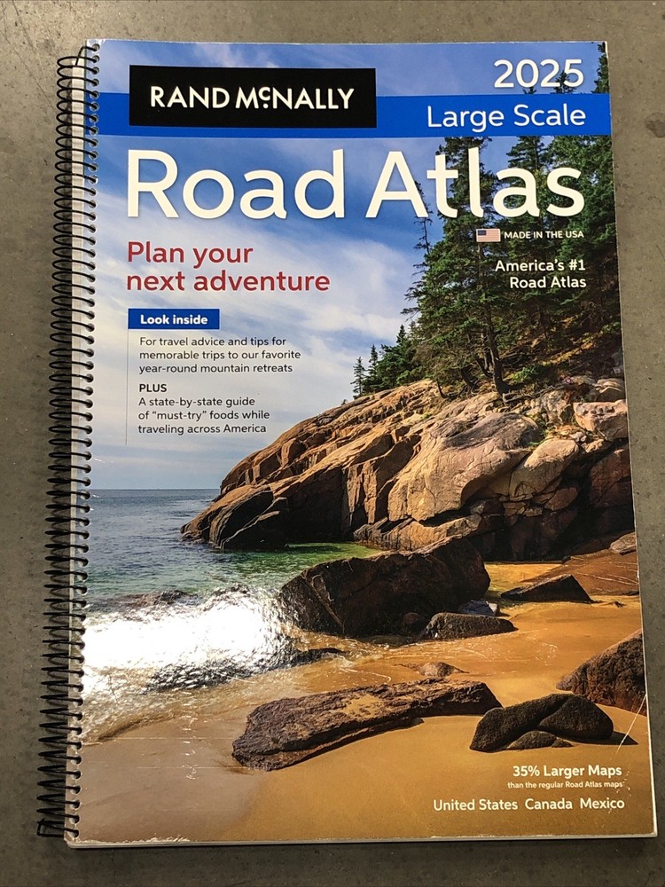 2025 Large Scale Road Atlas Lsra by Rand McNally: VERY VERY GOOD