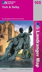 YORK & ALENTOURS 1/50 000 (LANDRANGER MA… by Ordnance Survey Sheet map, folded