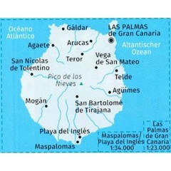 Spain Canary Islands Gran Canaria Kompass map 237 hiking, cycling + guide