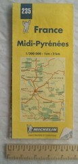 2000 Michelin Map No. 235 France, Midi-Pyrenees