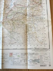 1961 Ordnance Survey One Inch Seventh Series Map 89 Lancaster and Kendal