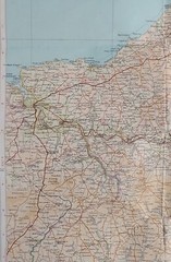 Bartholomew Half-Inch Contoured Map, Sheet 17: Cardigan (1963).
