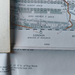 Ordnance Survey 51/48 London Barking East Ham region 1951 2.5 inches to 1 mile