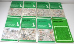 JOB LOT 57 Ordnance Survey Maps bundle British Britain Pathfinder Hiking 4cm-1km