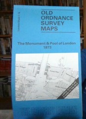 MAP OF The Monument & Pool of London 1873 London Large Scale Sheet 7.76 NEW
