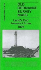 MAP OF Land’s End, Penzance & St Ives 1888 or 1894 One Inch Sheet 351
