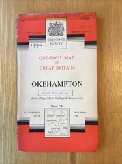 1960 Ordnance Survey One Inch Seventh Series Map 174 Okehampton (incl Tavistock