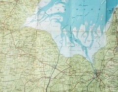 Bartholomews Half Inch Contoured Map Sheet 25 Fenland 1947 Cartography