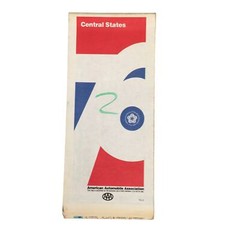 Vintage 1976 AAA Central States Travel Road Map