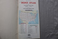 1964 HAMMOND ROAD ATLAS OF THE UNITED STATES – WORLD’S FAIR EDITION – K 3458