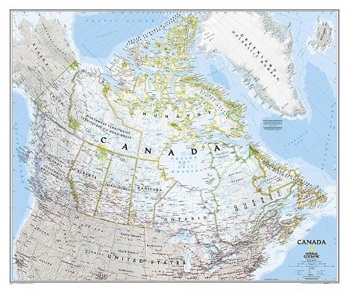 Nat Geo Maps Canada Classic Map [Laminated] (Map) (UK IMPORT)