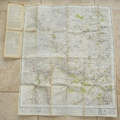 CLOTH Ordnance Survey One-Inch Map 77 HEXHAM New Popular 6th Edition 1947
