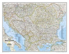 NATIONAL GEOGRAPHIC: THE BALKANS CLASSIC WALL MAP – By National Geographic Maps