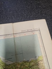 Vintage Ordnance Survey & Bartholomew’s One &Half Inch Maps Exmoor Weston