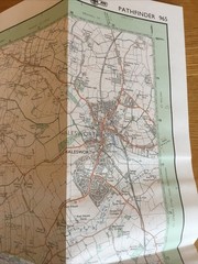 1987 Ordnance Survey Pathfinder Map 965 TM 27/37 Halesworth (incl Fressingfield