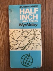 Vintage Bartholomew Half Inch Map 13 Wye Valley