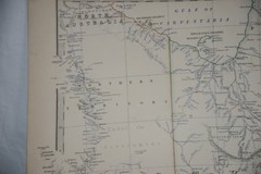 SOUTH AUSTRALIA, New South Wales, Victoria, Queensland 1877 Antique Map Print