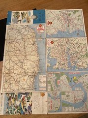 Shell Road Map Sydney-Brisbane 1950s