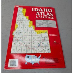IDAHO Atlas & Gazetteer Delorme Topo Maps Public Lands Back Roads 1992 1st Ed.