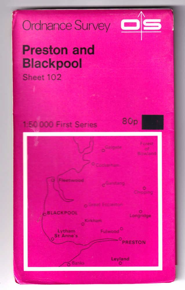 PRESTON & BLACKPOOL – Ordnance Survey map