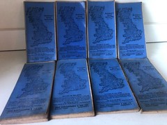 8xBartholomew Half Inch Maps Job Lot GB Cambridge Kent Surrey Ayrshire +