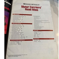 1995 Rand McNally Motor Carriers Road Atlas US Canada Mexico Truckers Maps