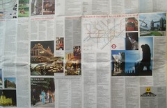 1988 AA Visitors’ Map of London. Where to go & how to get there, colour photos