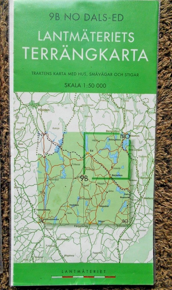Lantmateriets Sweden maps European road maps with protective plastic wallets