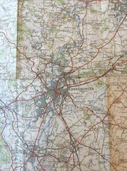 1954 Ordnance Survey One Inch Seventh Series Map 130 Kidderminster inc Droitwich