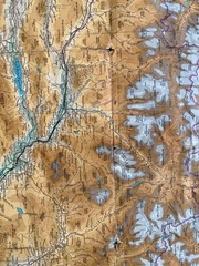 BARTHOLOMEWS REVISED ” HALF-INCH” CONTOURED MAPS GB SHEET 51 THE GRAMPIANS