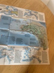 National Geographic The Making Of America Alaska Map Magazine 1984