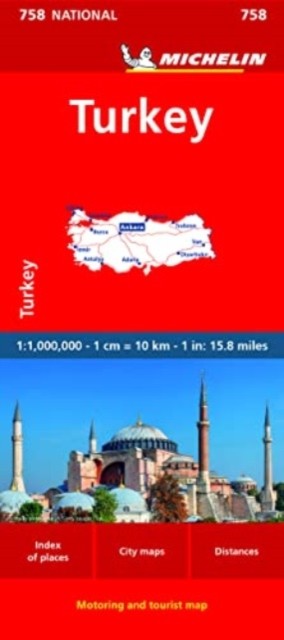 Turkey – Michelin National Map 758 by Michelin (Sheet map, folded)