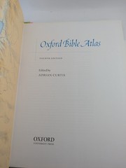 Oxford Bible Atlas hardback fourth edition 4th Curtis, Adrian with jacket