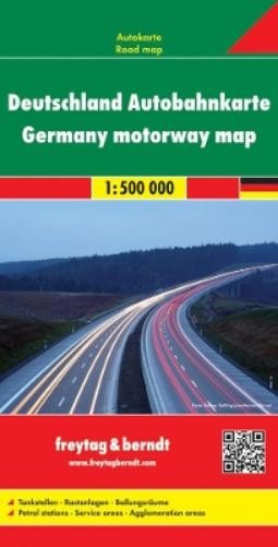 Freytag-Berndt Germany, Autostationsmap 1:500.000 (Map) (UK IMPORT)