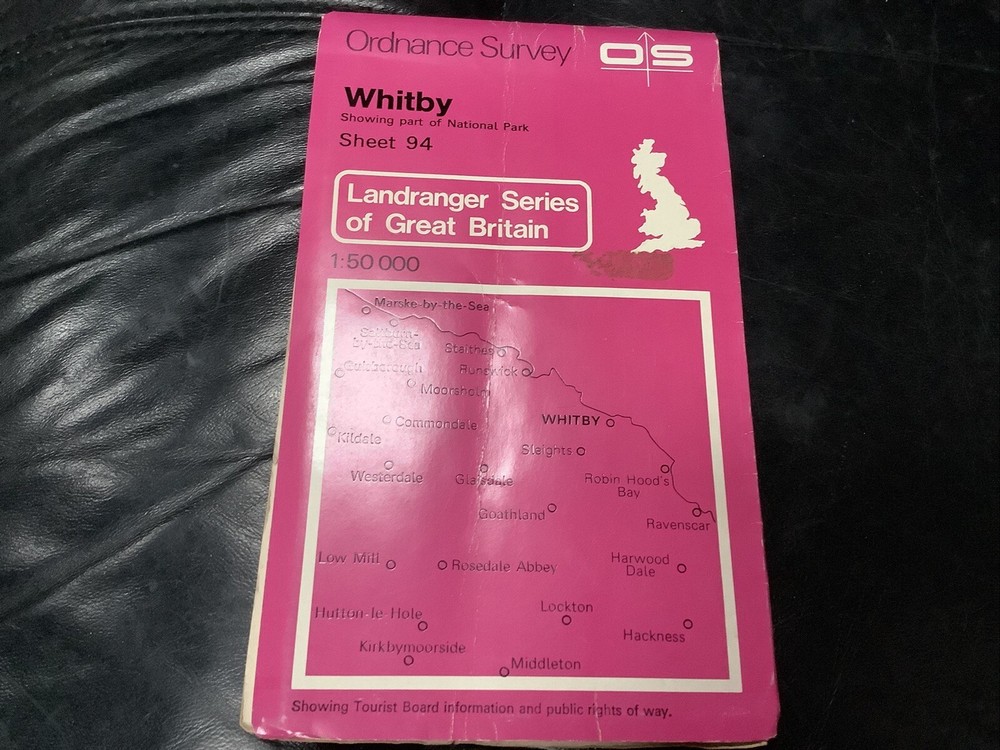 Ordnance Survey Landranger Map 🗺️ Whitby – Sheet 94