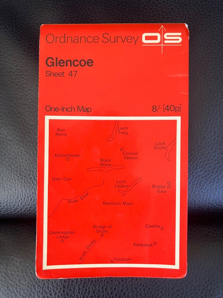 Ordnance Survey One Inch Map, Glencoe, sheet 47, 1960