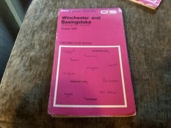 OS, Ordnance Survey Landranger map- no: 185, Winchester & Basingstoke