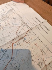 Ordinance Survey map War Office sheet SE55 GSGS 4627 Yorkshire Edition 1 1956