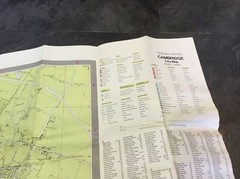 Ordnance Survey map of Cambridge City 1980 Town Map. City Map