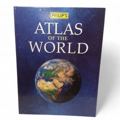 Britannica Atlas 1768 & Philips Atlas of the World Bundle Hardcover | Preloved