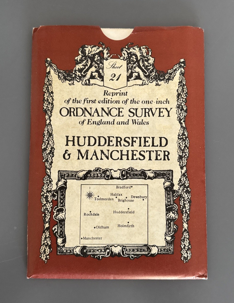 David & Charles – Huddersfield & Manchester Map – Reprint of OS Map – No 21