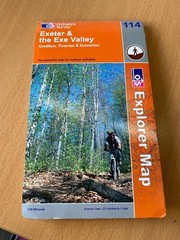 Ordnance Survey Explorer Maps, silver stripe covers. Choose one or more