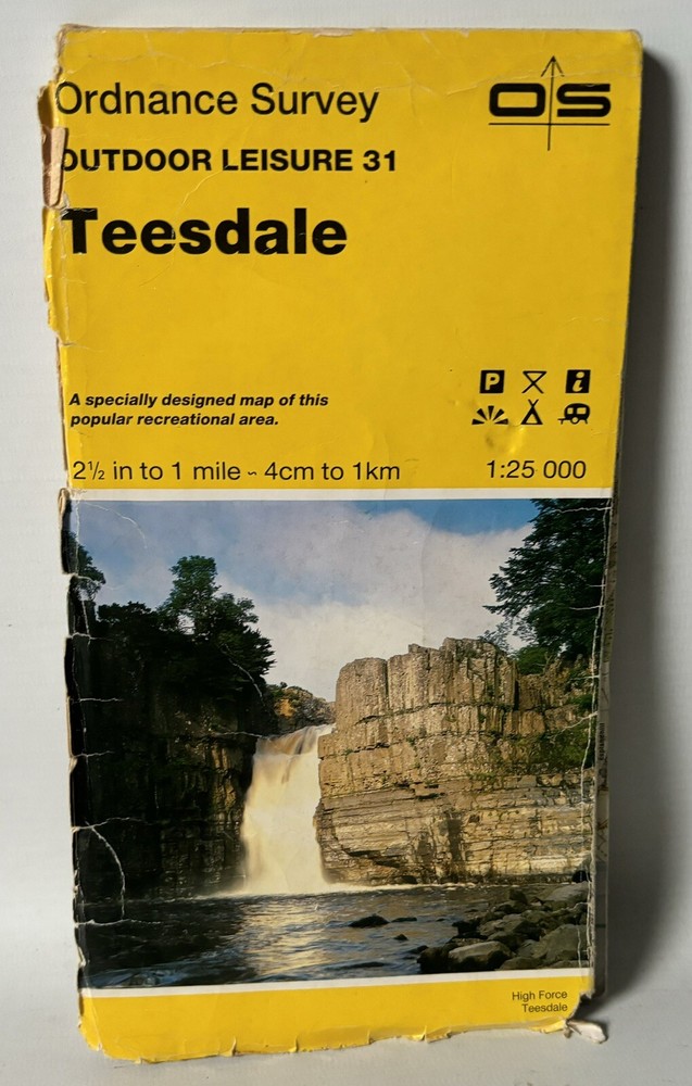 Ordnance Survey Outdoor Leisure Map 31 – Teesdale – 1989